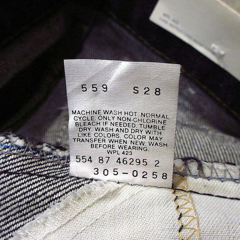 ビンテージ80's○DEADSTOCK Levi's 305ブラック表記W27 L27○220 ビンテージ80's○DEADSTOCK Levi's 305ブラック表記W27 L27○220