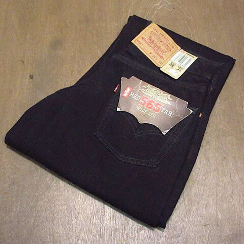 ビンテージ90's○DEADSTOCK Levi's 565黒W28 L34○210124n1