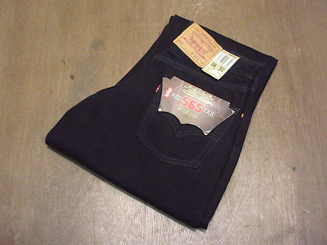 Vtg Levis ブラックデニム デッドストック w31 L34 US製 デッドストック☆80s USA製 Levi'sリーバイス 501 先染め