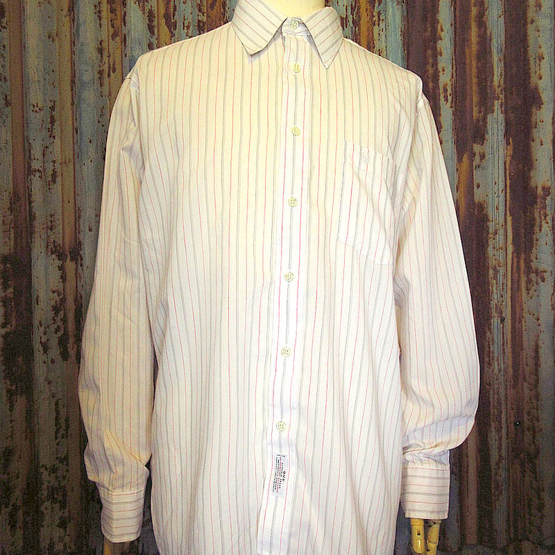 ビンテージ80's○Christian Diorストライプドレスシャツsize 16 1/2