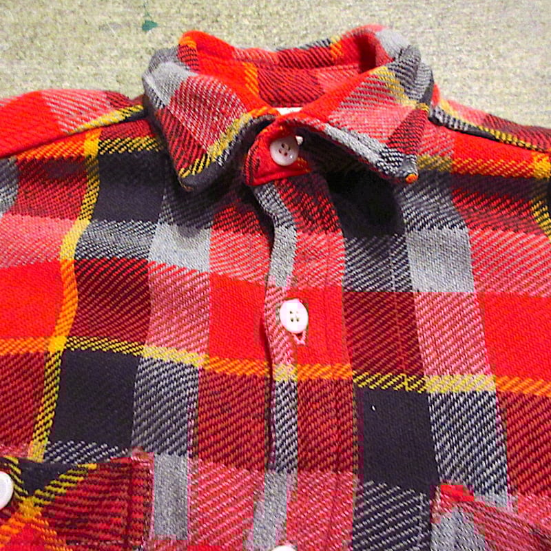 ビンテージ60's○WINTER Kingチェックヘビーネルシャツ ビンテージ60's○WINTER Kingチェックヘビーネルシャツ
