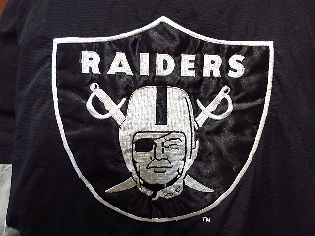 ビンテージ90's○STARTER NFL RAIDERSナイロンプルオーバー中綿 ビンテージ90's○STARTER NFL RAIDERSナイロンプルオーバー中綿