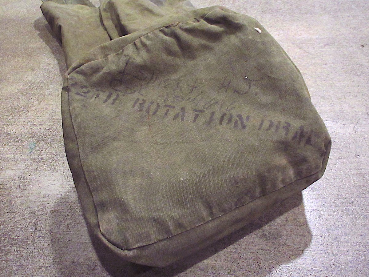 ビンテージ40's50's○ミリタリーステンシル入りキャンバス