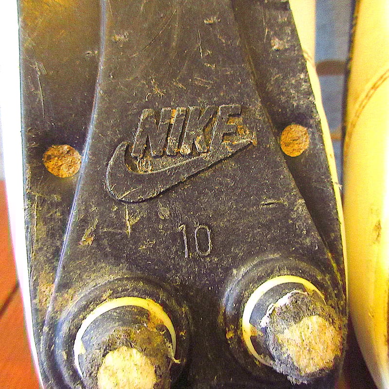 ビンテージ70's80's○NIKEレザースパイク白size 10○240813k8-m