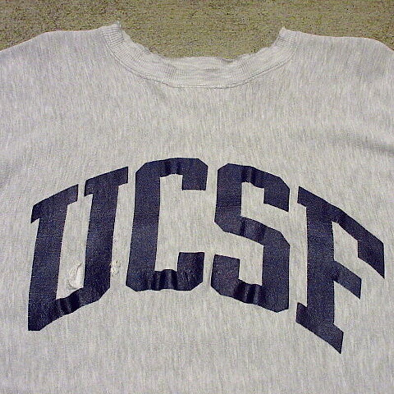 ビンテージ90's○Champion UCSFリバースウィーブスウェット XL○210226s