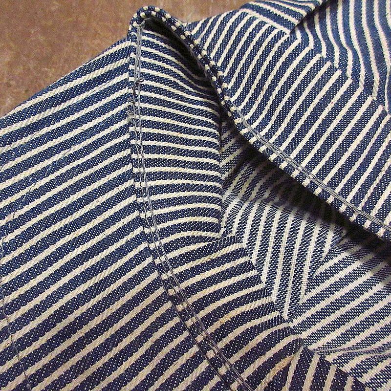 ビンテージ-60's○ヒッコリーストライプワークキャップsize 7 3/8