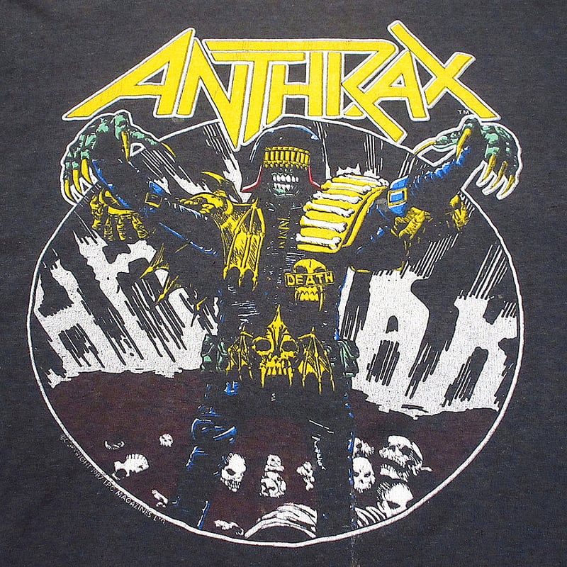 ビンテージ80's○ANTHRAX AMONG THE LIVINGワールドツアーT