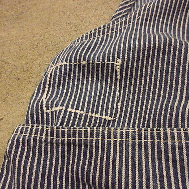 ビンテージ50's○LeeヒッコリーストライプオーバーオールW110cm