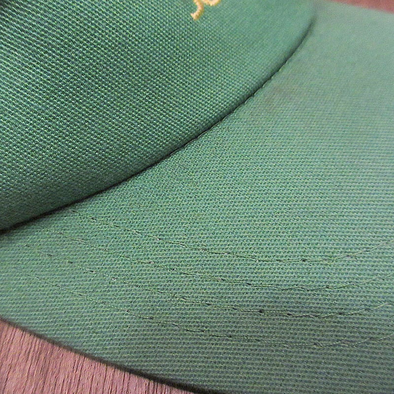 ビンテージ80's○JOHN DEERE刺繍入りメッシュキャップ黄緑