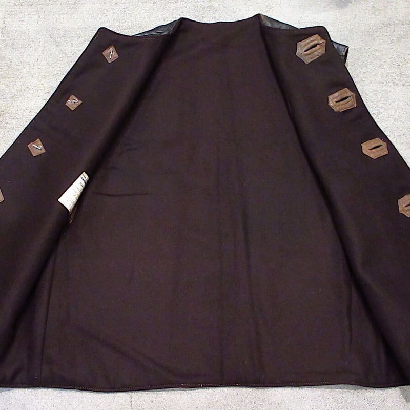 ビンテージ40's○イギリス軍ジャーキンベスト黒1○220413i2-m-vs 1940s