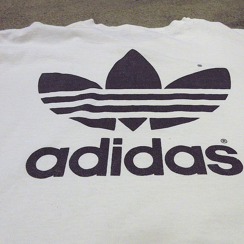 ビンテージ90's○adidas万国旗タグトレフォイルロゴゴルフ両面プリント