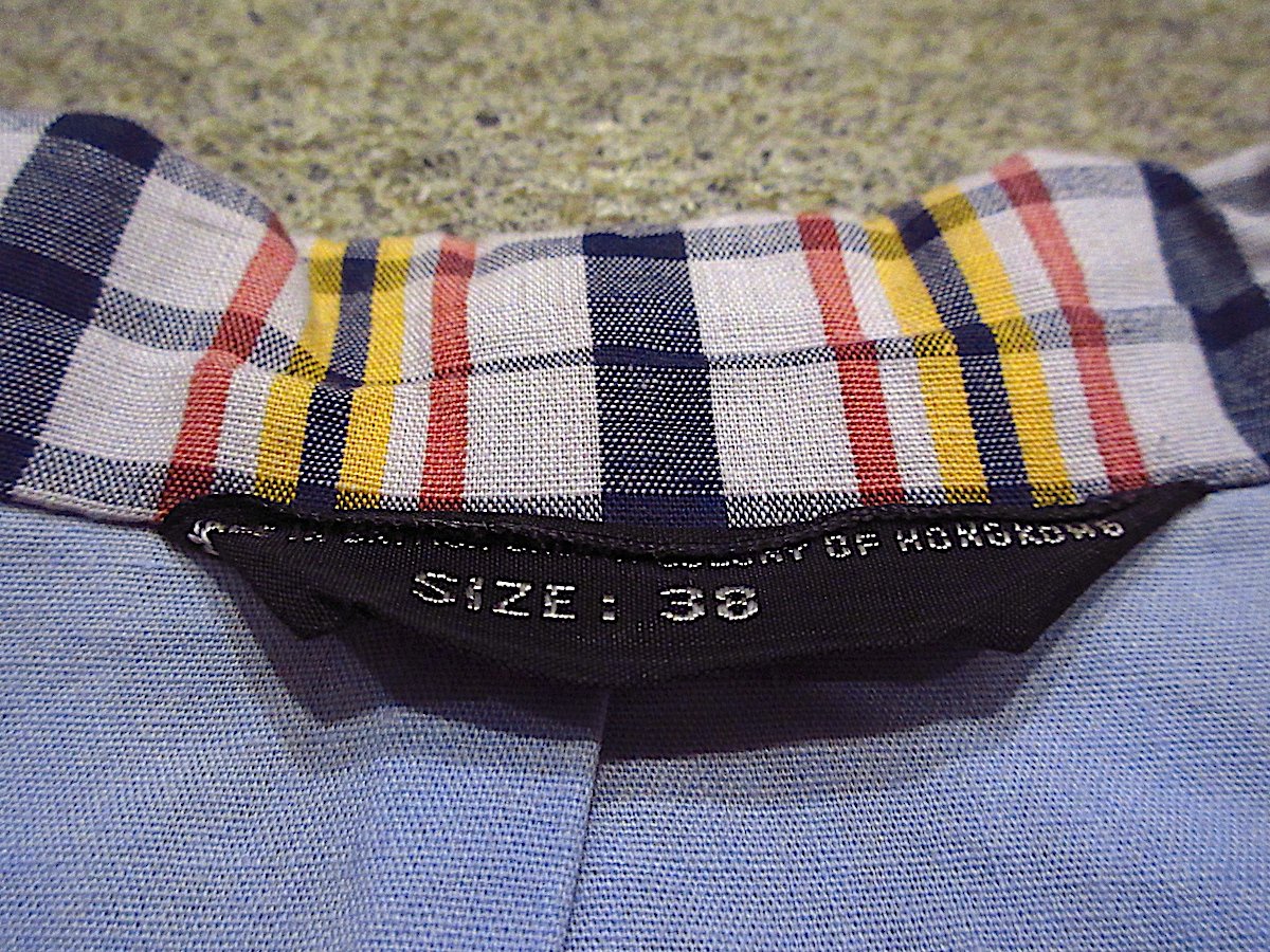 ビンテージ60's70's○マドラスチェック3Bテーラードジャケットsize 38