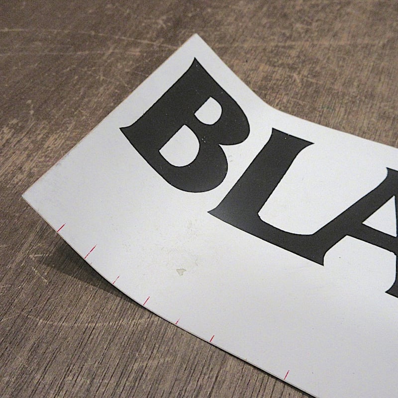 ビンテージ80's○DEADSTOCK BLACK FLAGシルクスクリーンステッカー2枚