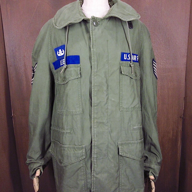 ビンテージ60's○USAFコットンサテンキャトルジャケットsize M-R ビンテージ60's○USAFコットンサテンキャトルジャケットsize M-R