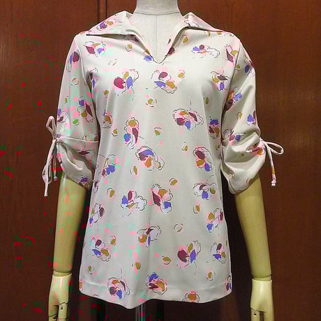 ヨーロッパ ヴィンテージ シャツ 半袖 ブラウス 90s 80s ビンテージ 柄 CATEGORY 半袖シャツ／ブラウス | cozy vintage