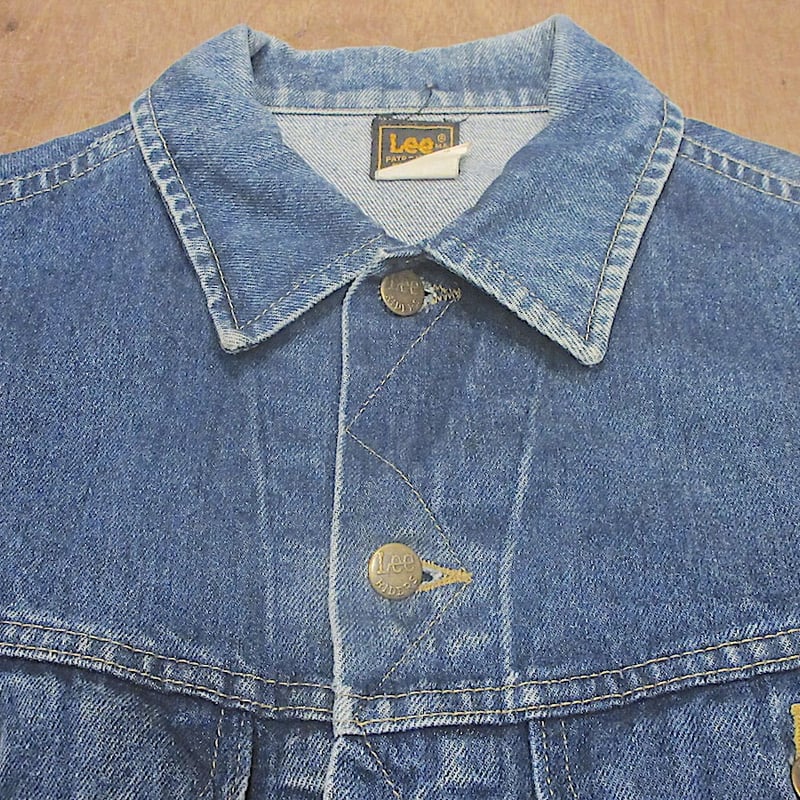 ビンテージ80's○Lee 220デニムジャケットsize 42 LONG○260401z3-