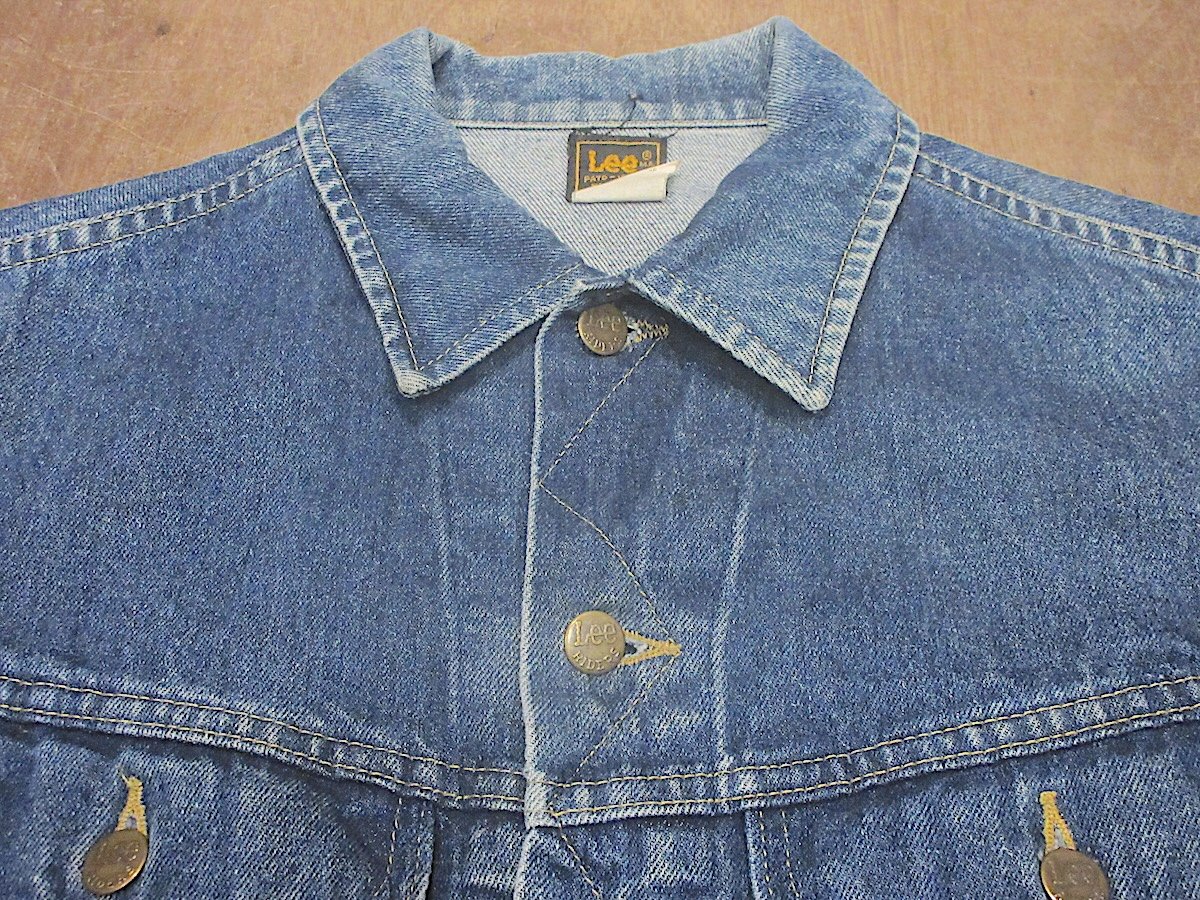 ビンテージ80's○Lee 220デニムジャケットsize 42 LONG○260401z3-