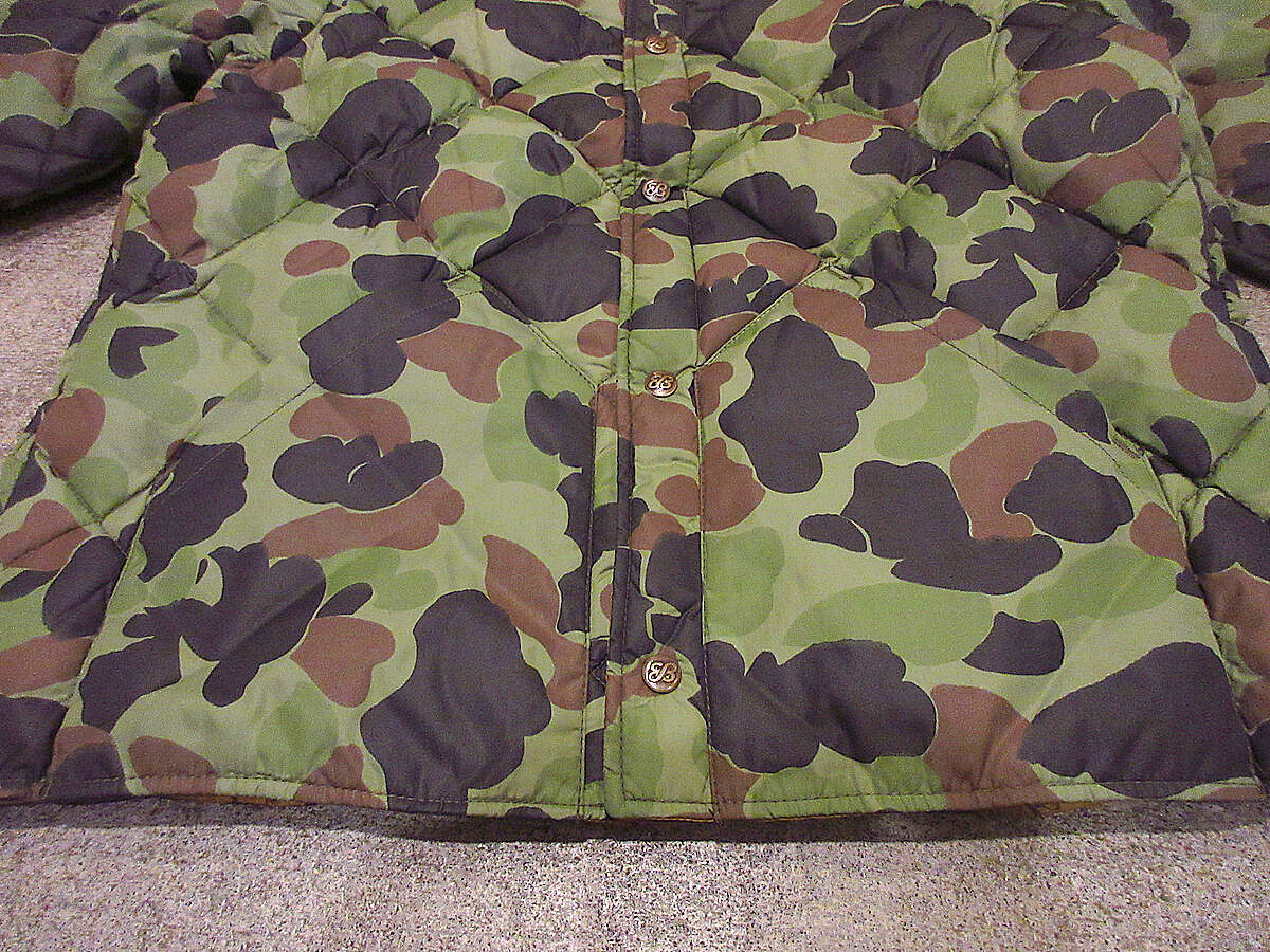 Eddie Bauer カモフラージュ　ダックハンター柄　70s 70s 70年代 エディバウアー ダックハンターカモ ダウン