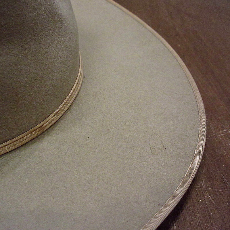 ビンテージ50's○STETSONフェルトカウボーイハットベージュSize 7 1/4