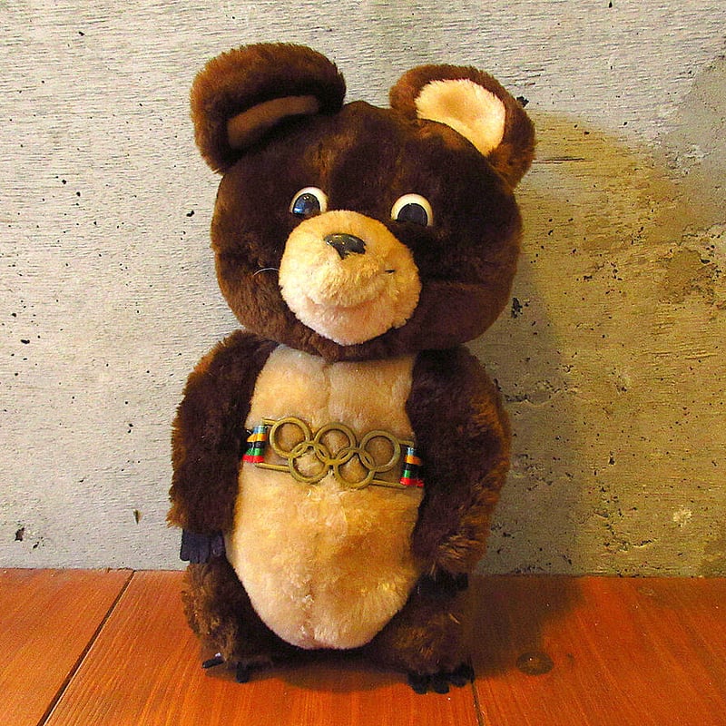ビンテージ80's○モスクワオリンピックマスコットベア○230913k8-doll