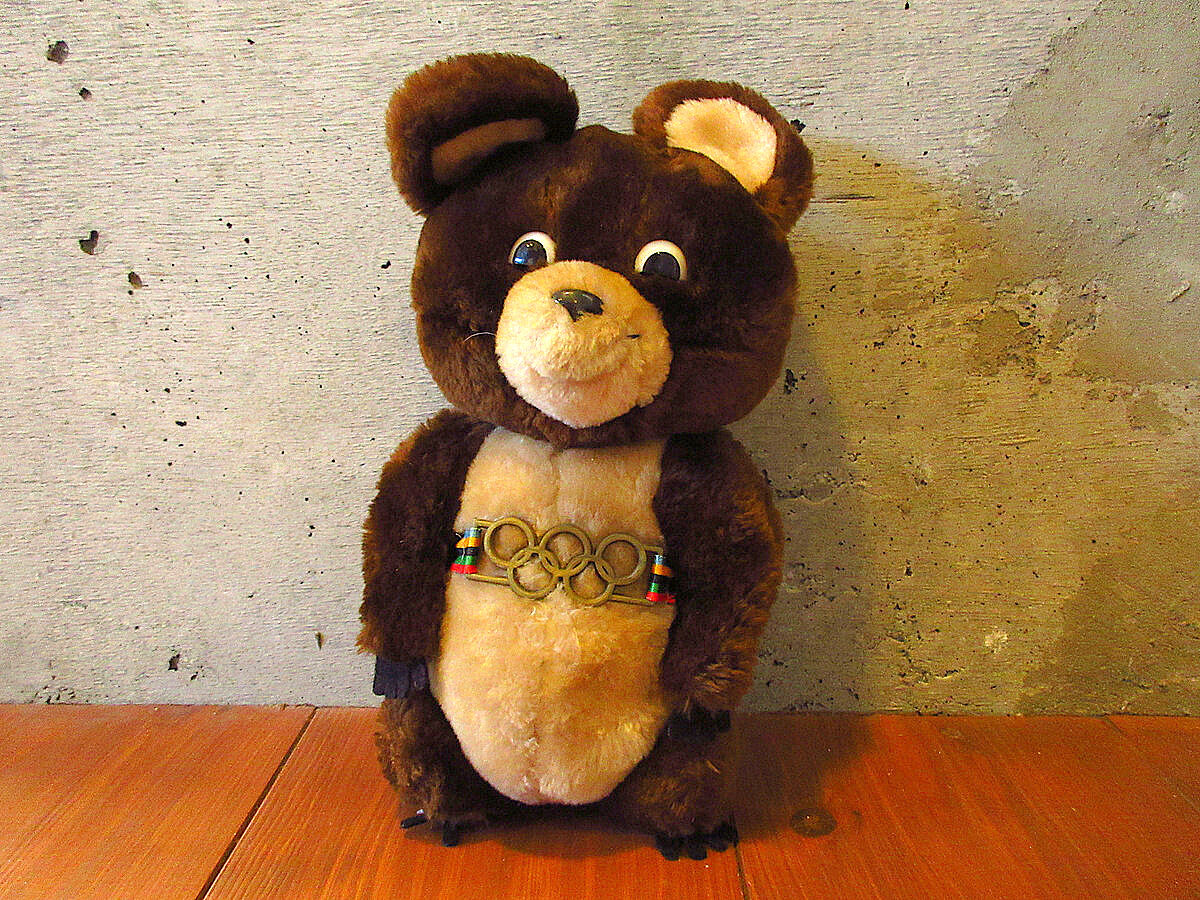 ビンテージ80's○モスクワオリンピックマスコットベア○230913k8-doll