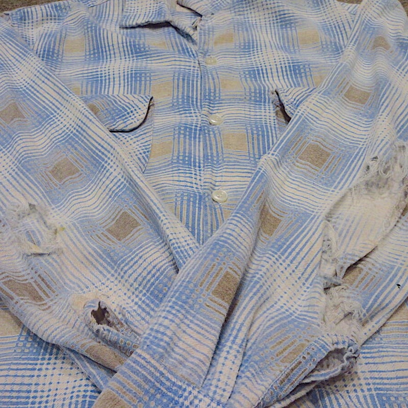 80s プリネルチェックシャツ プリントネル vintage HABAND 80s プリネルチェックシャツ プリントネル vintage HABAND