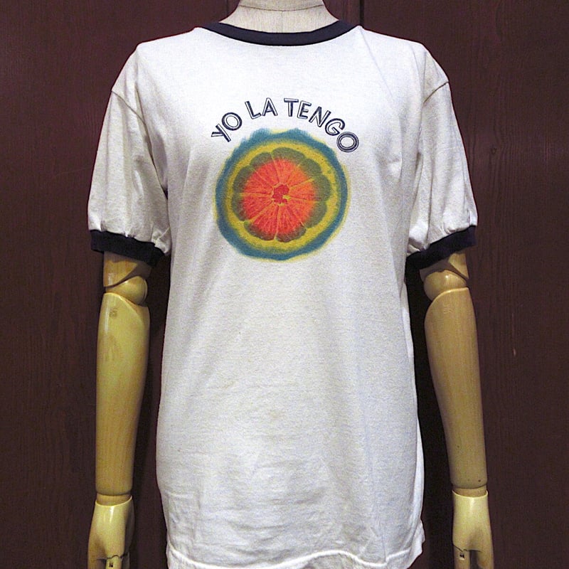ビンテージ○YO LA TENGO半袖リンガーTシャツ白size S○230529m4-m-t