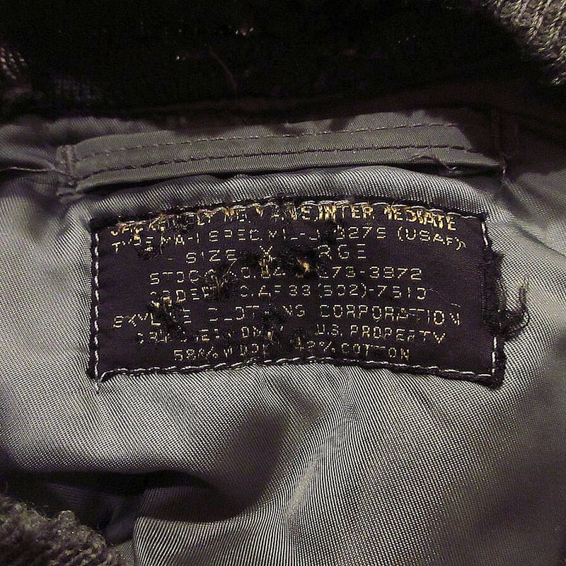 ビンテージ50's○USAF SKYLINE CLOTHING MA-1 MIL-J-8279