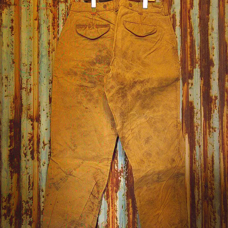 FILSONコットンオイルドティンパンツカーキ実寸W84cm○231124k1-m-pnt-o