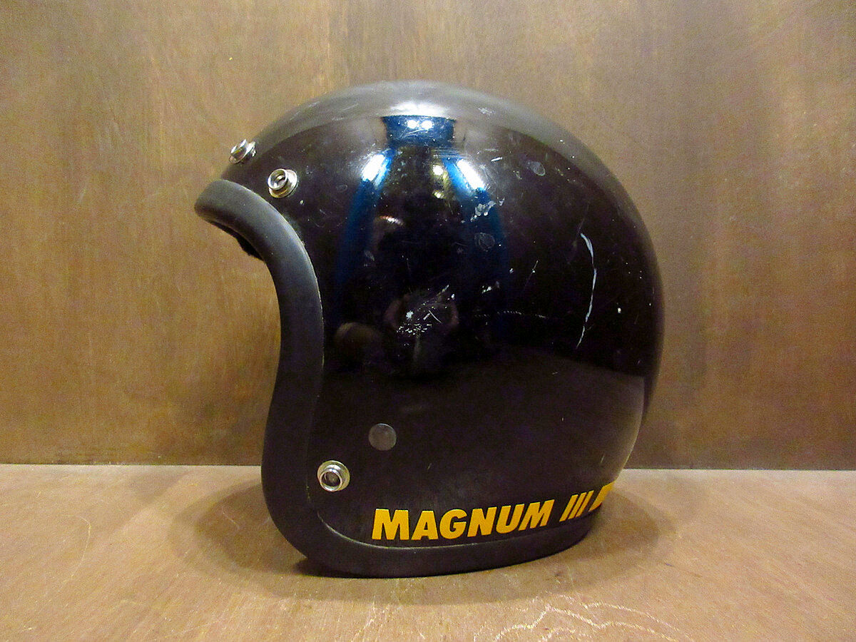 ビンテージ80's○BELL MAGNUM3 ジェットヘルメット黒 Size 7○210324...