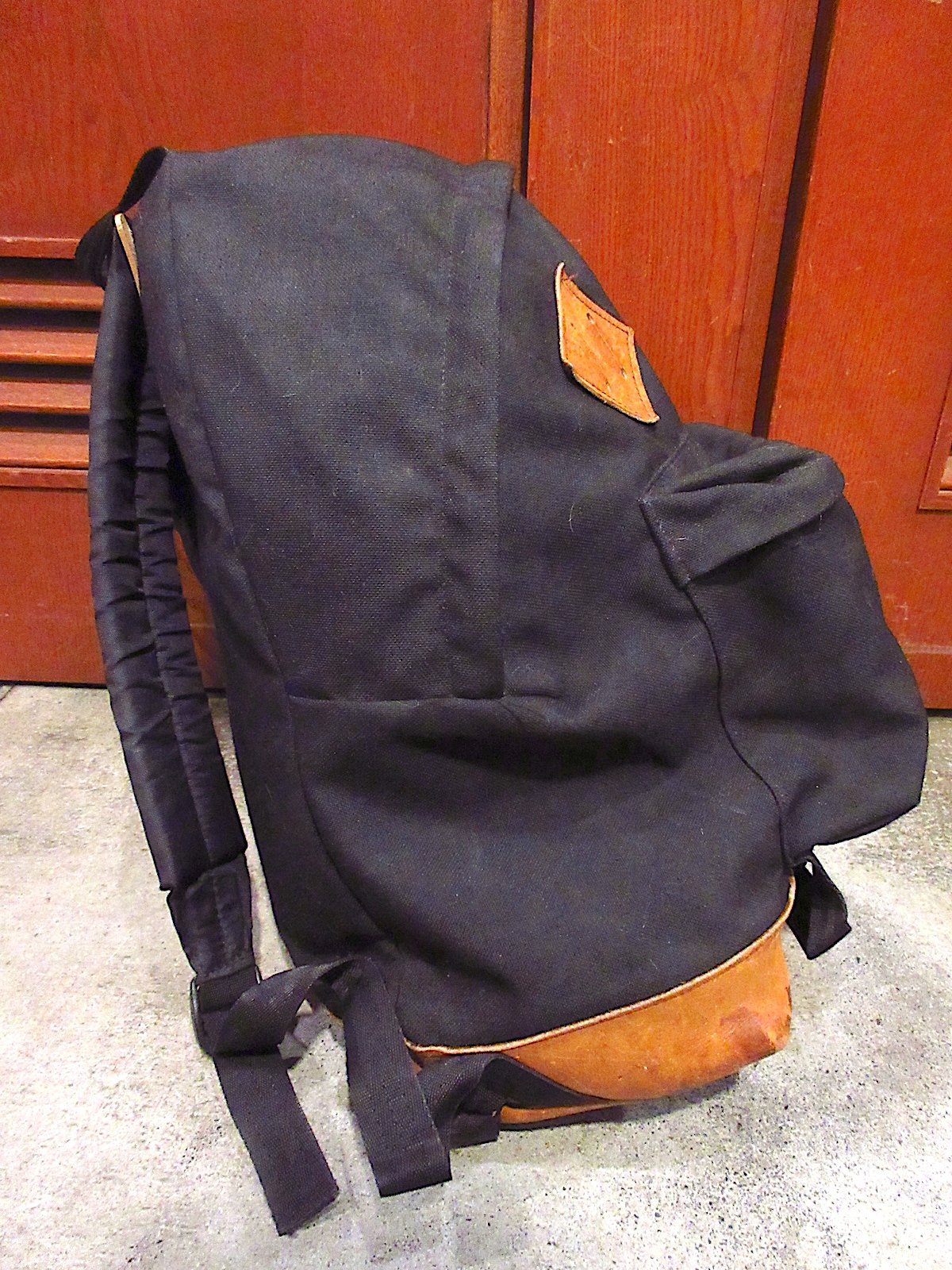 ビンテージ90's○EASTPAKボトムレザーバックパック黒○240516c5-bag-bp