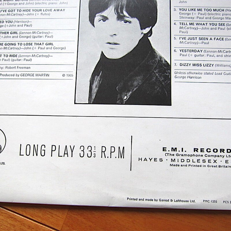 THE BEATLES○HELP! PARLOPHONE PCS 3071○220119t2