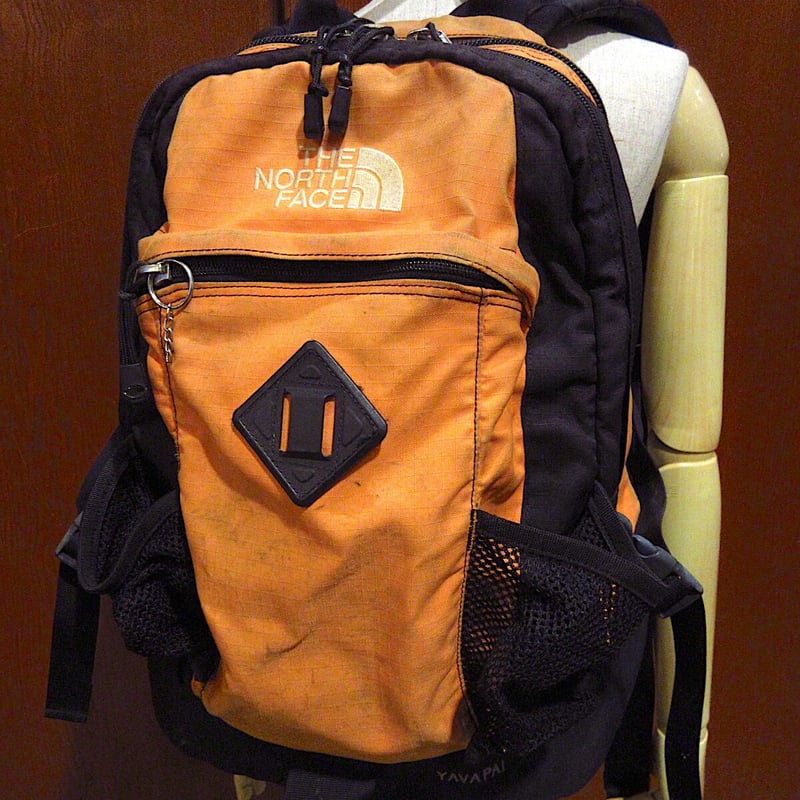90年代 ヴィンテージ THE NORTH FACE ザ ノースフェイス バックパック リュック アウトドア 軽登山 通学 ユニセックス 男女兼用 ビンテージ90's○THE NORTH FACE YAVAPAIナイロンバックパック