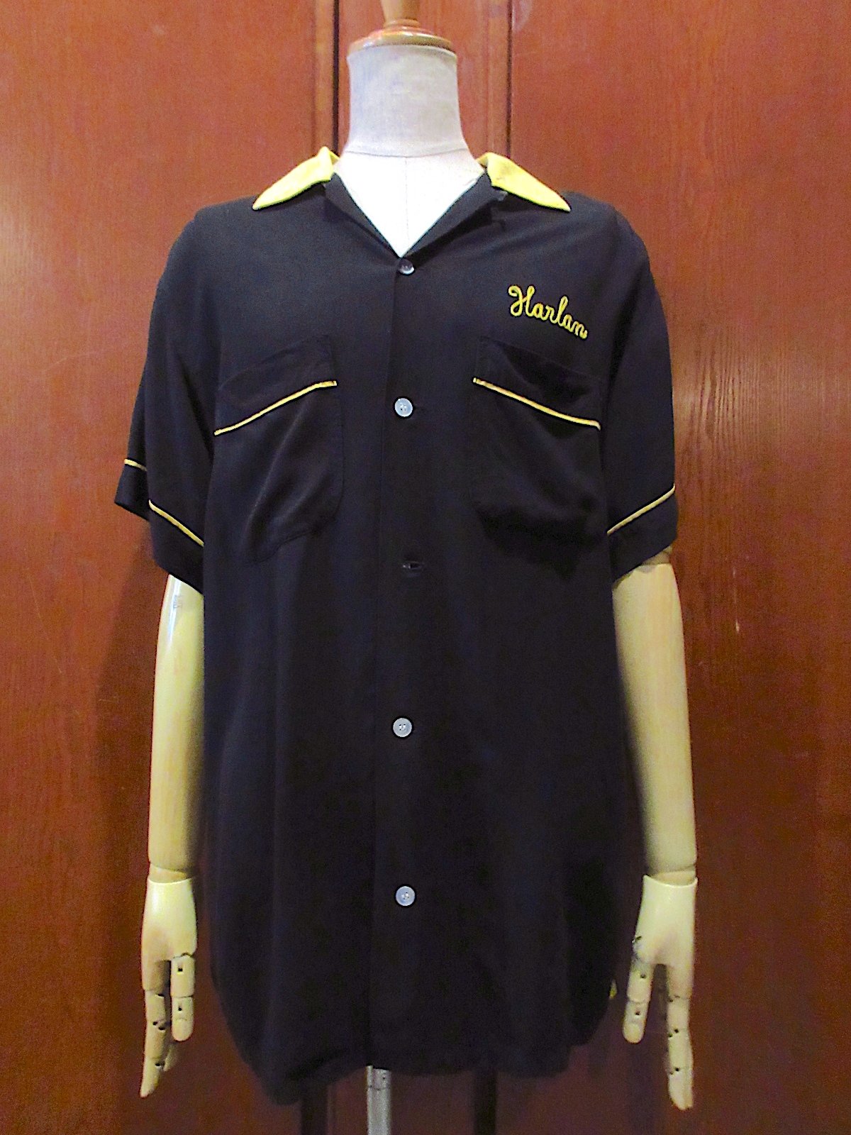 50-60's ボウリングシャツ　バイカラー　ビンテージ 50-60's ボウリングシャツ バイカラー ビンテージ 50-60's ボウリング