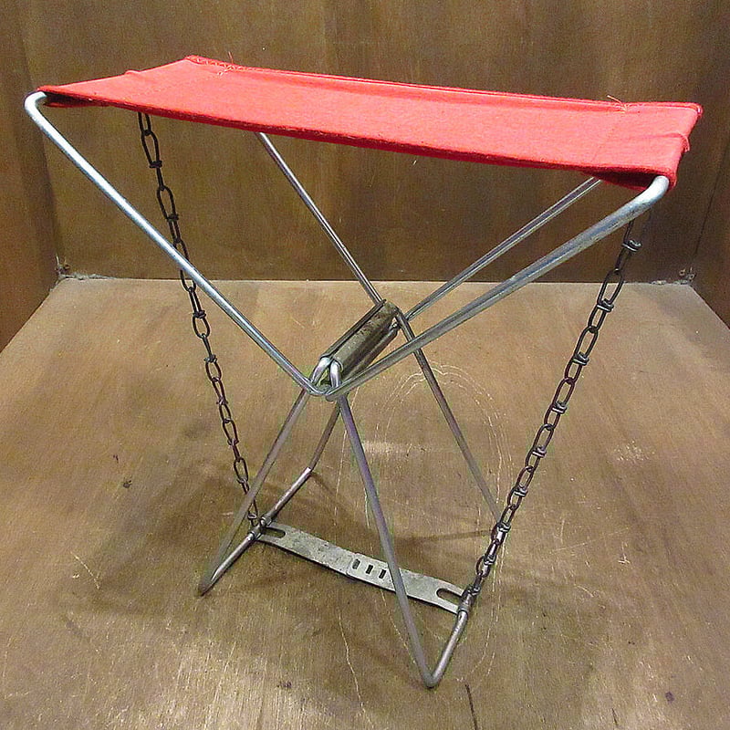 ビンテージ~70's○OLD PALアウトドアフォールディングチェア赤