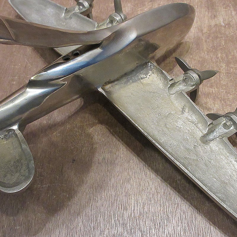 ビンテージ60's○飛行機メタルオブジェ○240924i2-obj置物インテリア