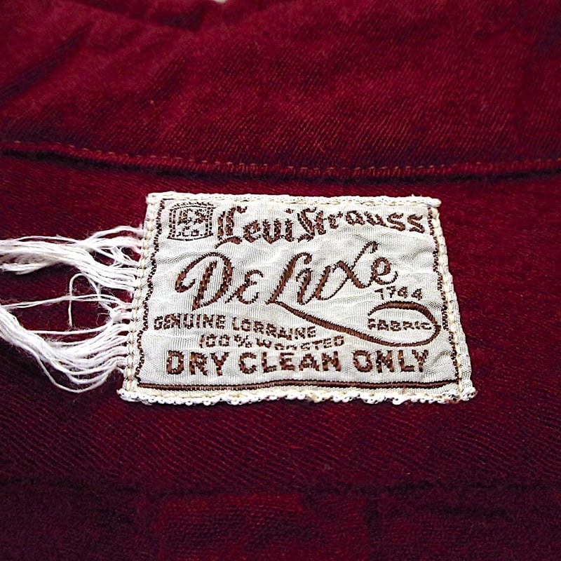 ビンテージ40's○Levi's DELUXEウールギャバジンウエスタン