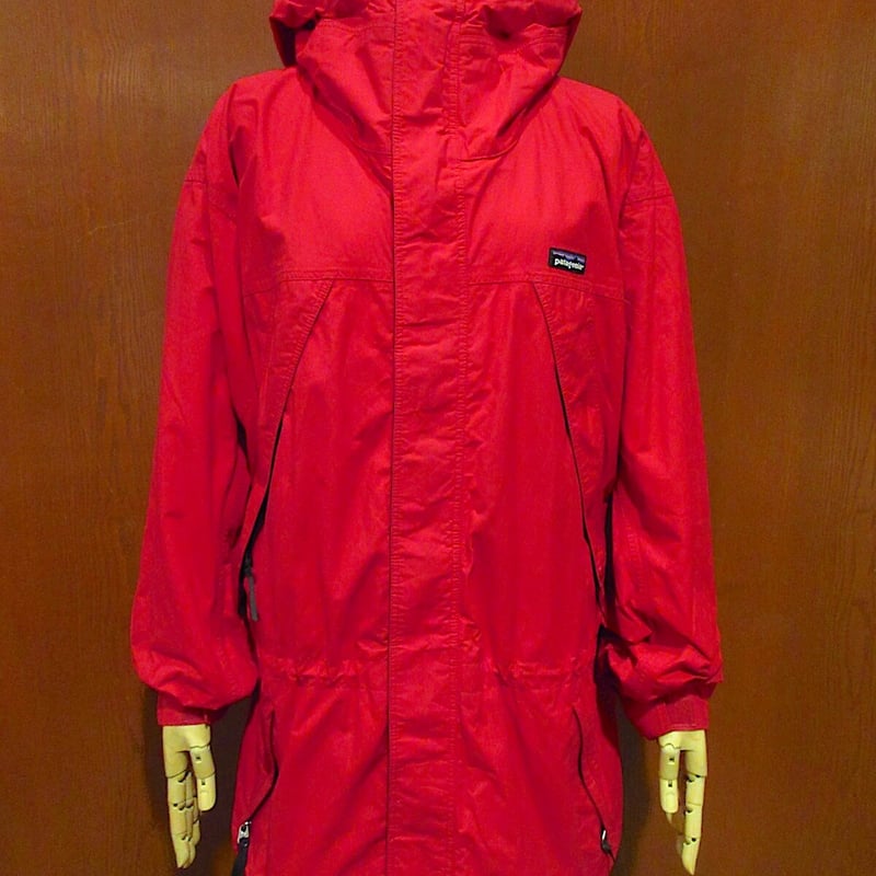 ビンテージ90's○Patagonia雪無しタグストームジャケット赤size