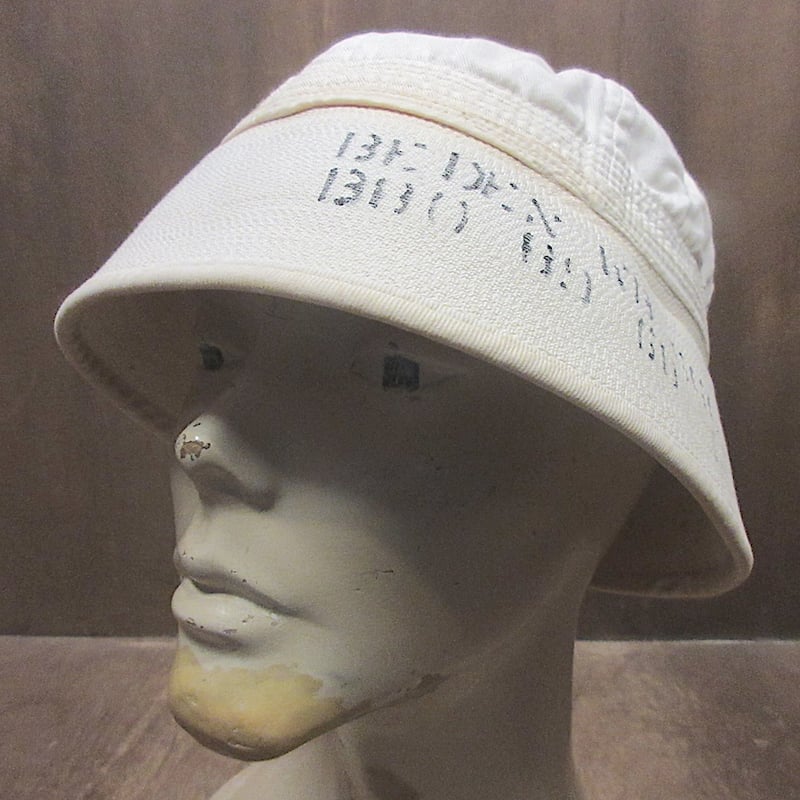ビンテージ50's60's○U.S.NAVYステンシル入りセーラーハット○260408z6