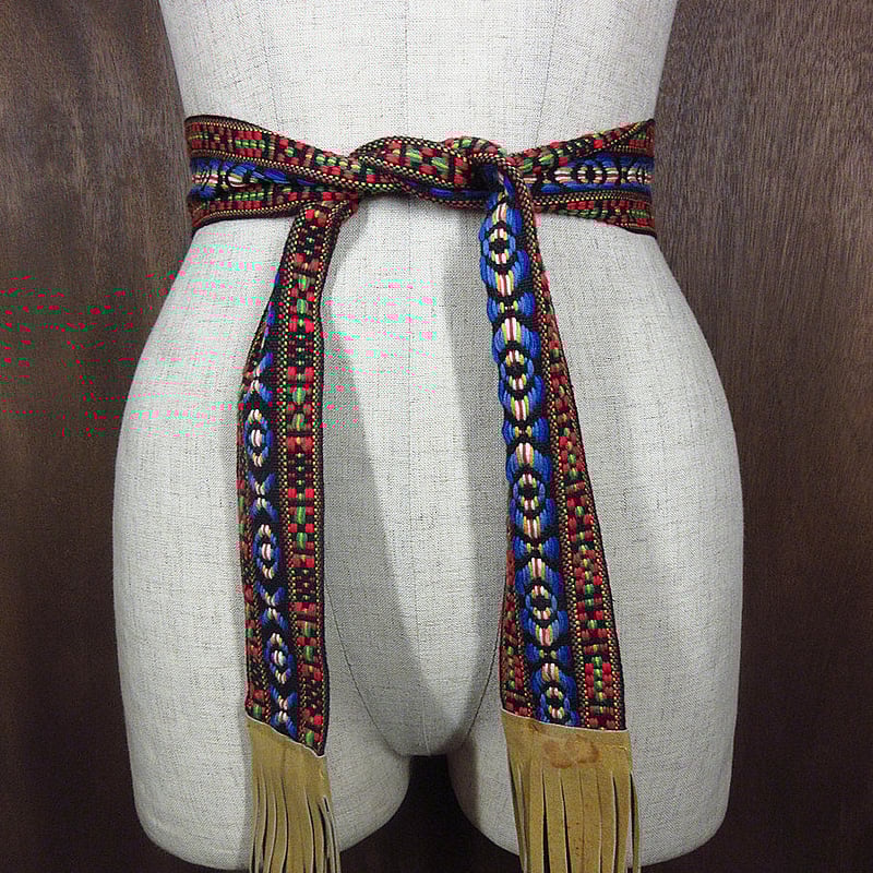 ビンテージ60's70's○総柄織りベルト○240906j2-bltヒッピー古着1960s19