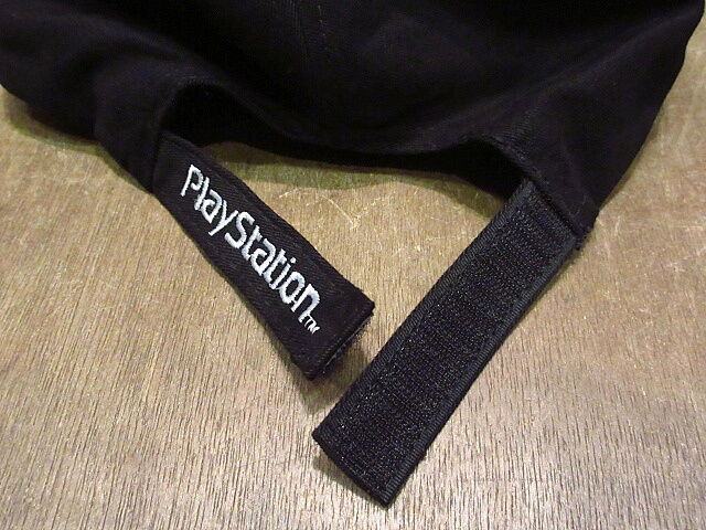 ビンテージ90's○DEADSTOCK PlayStation刺繍キャップ黒○201220n5