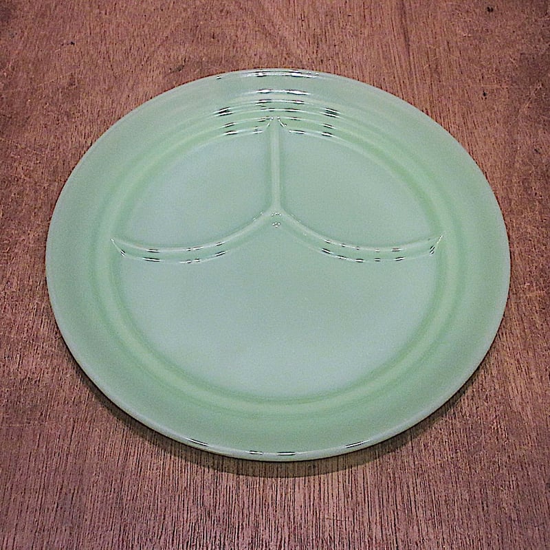 ビンテージ○Fire Kingジェダイ3コンパートメントプレートA○260209n7