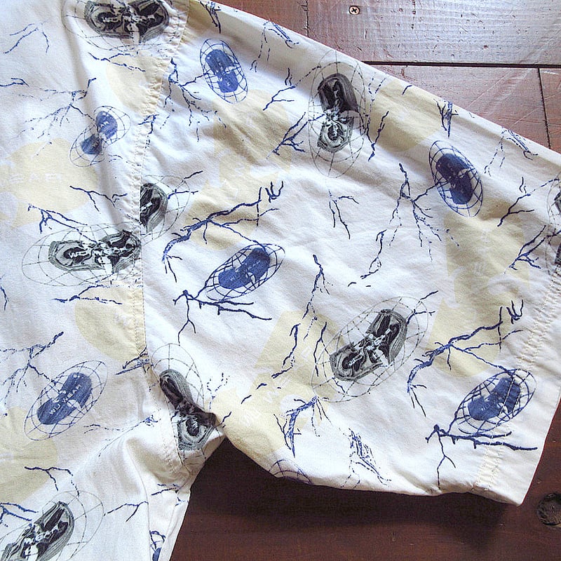 ビンテージ90's○WU WEAR総柄コットンアロハ半袖シャツsize 2XL ビンテージ90's○WU WEAR総柄コットンアロハ半袖シャツsize 2XL