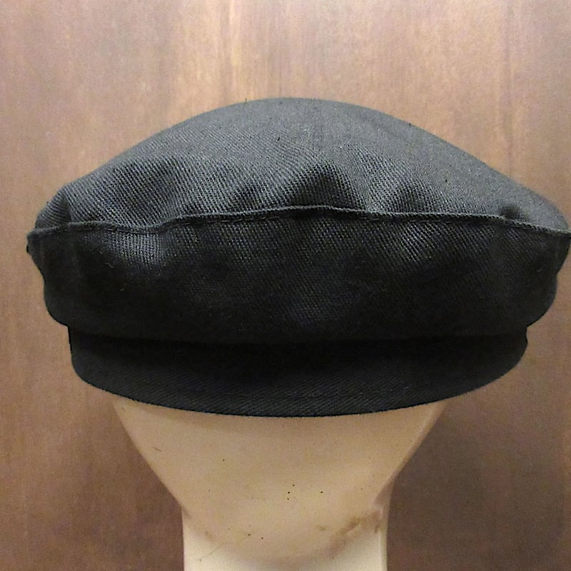 スペシャルビンテージ　黒　シャンブレー　ハンチング　キャップ スペシャルビンテージ 黒 シャンブレー ハンチング キャップ