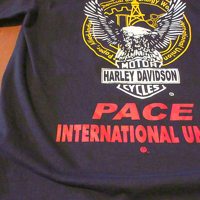 ビンテージ90's○HARLEY DAVIDSONポケットTシャツ黒size M○250608