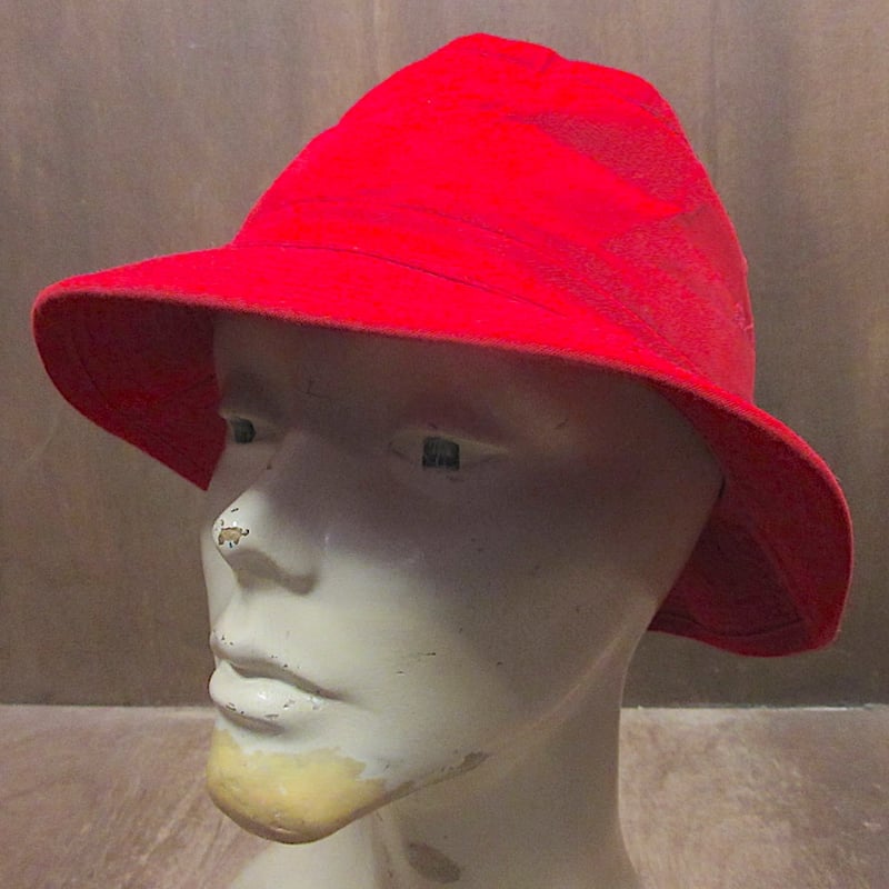ビンテージ70's80's○バケットハット赤size S○260211z3-m-ht-otバケ