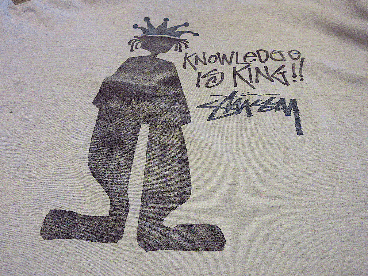 Stussy パーカー KNOWLEDGE IS KING!! シャドーマン STUSSY ステューシー パーカー シャドーマン メンズ