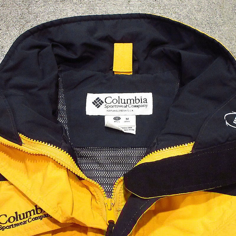 ビンテージ90's○Columbia TITANIUMマウンテンジャケット黄size S/M○
