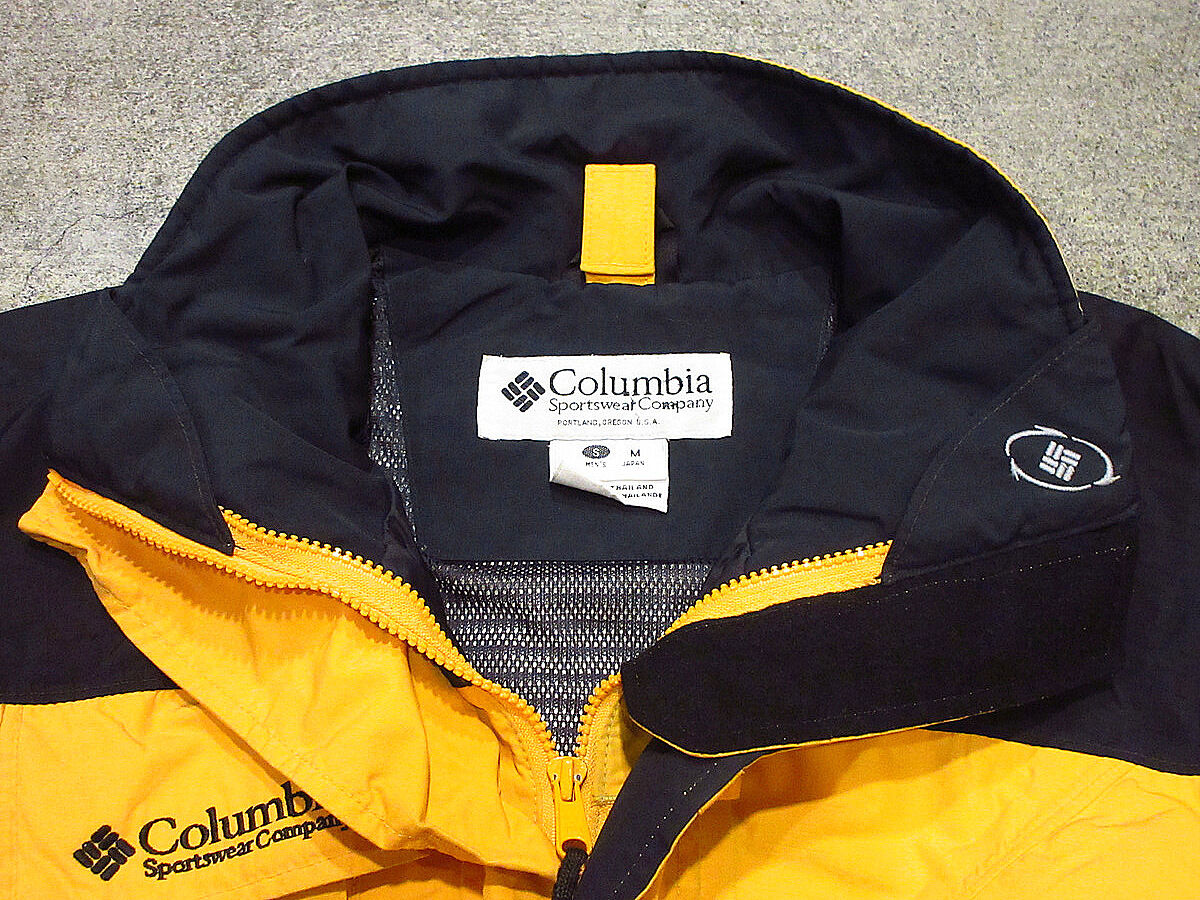 ビンテージ90's○Columbia TITANIUMマウンテンジャケット黄size S/M○