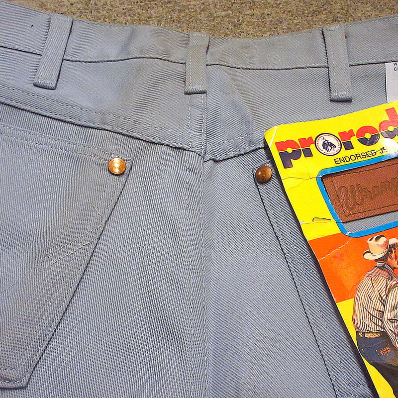 ビンテージ70's○DEADSTOCK Wrangler 13Tサックスブルー表記W30 L3